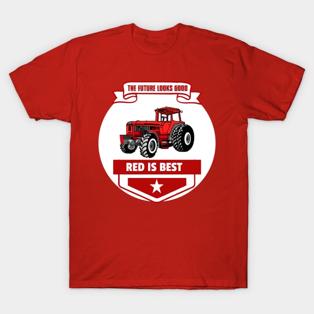 Red is best T-Shirt by BishBashBosh